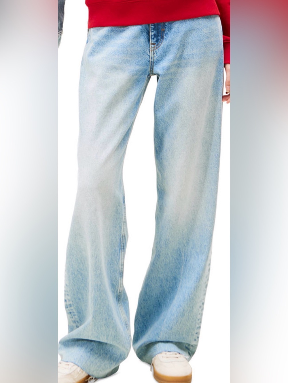 Tommy Jeans Women's Mia Mid Rise Relaxed Straight Jeans